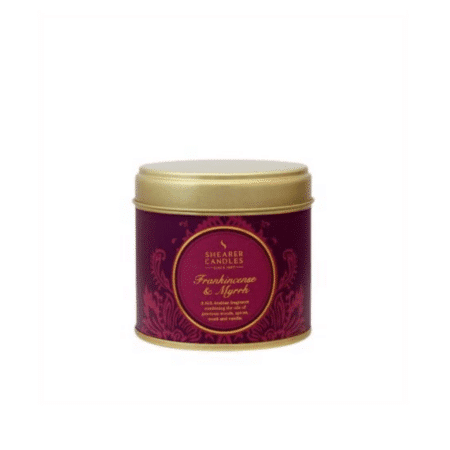 Shearer Candles Large Tin Frankincense & Myrrh 40h